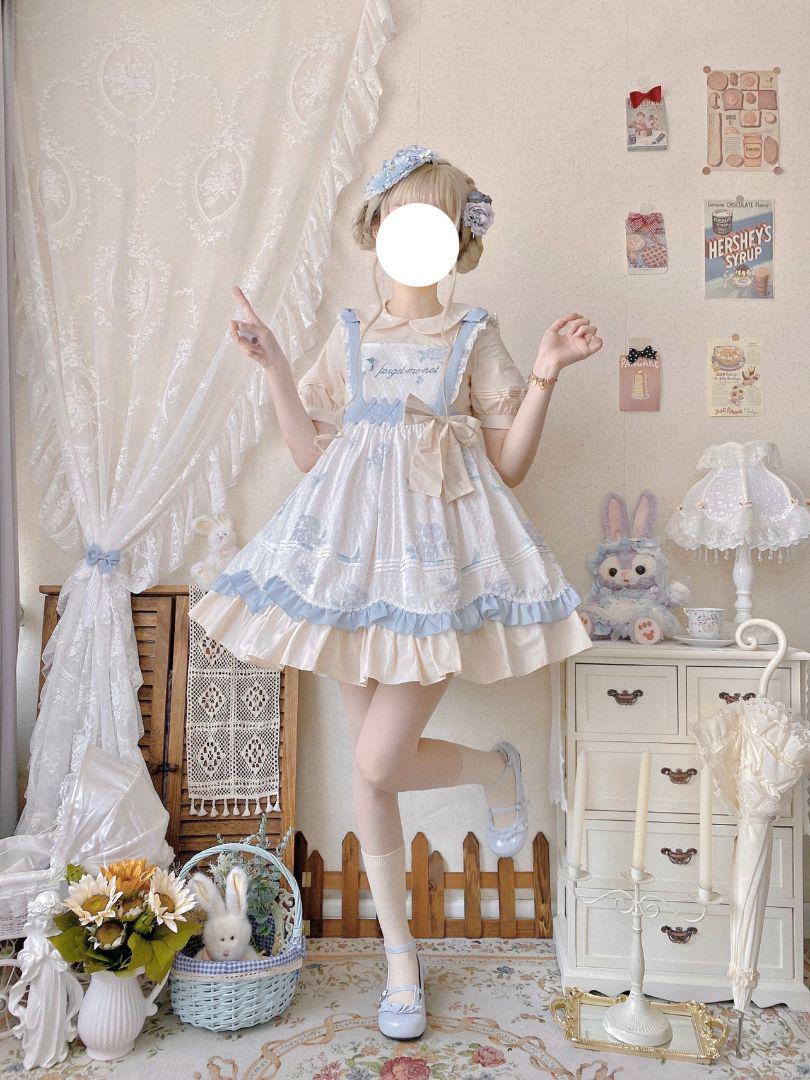 栀】LO632 lolita オリジナル 洋服 ロリータ ワンピース-