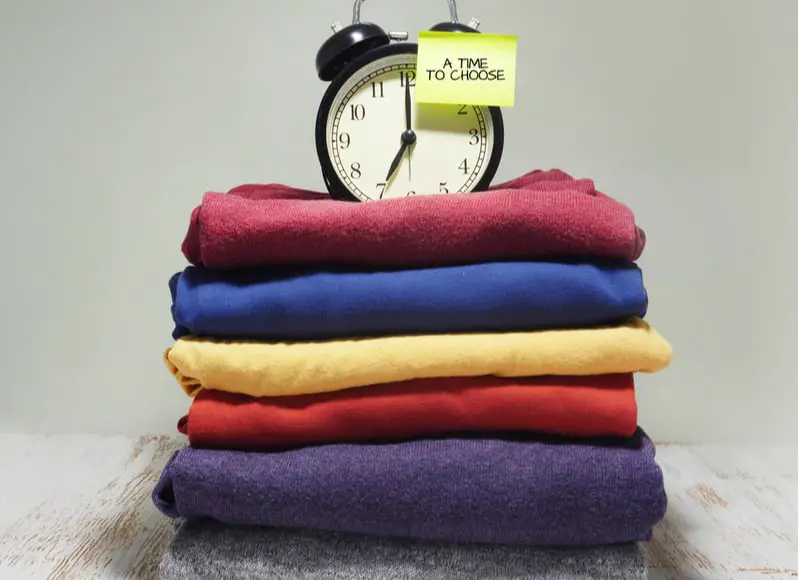 folded-clothes-alarm-clock